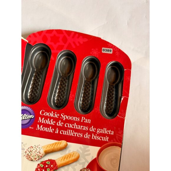 Wilton Cookie Spoons Pan 8 Cavities Non-Stick Baking Mold For Desserts & Drinks - Picture 4 of 6